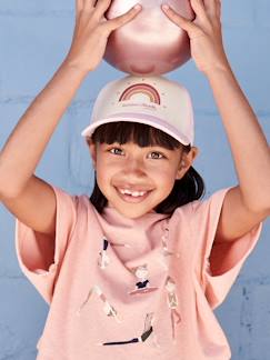 Pet voor meisjes met regenboog Oeko Tex® - vertbaudet enfant Meisje-Accessoires-Pet voor meisjes met regenboog Oeko Tex®