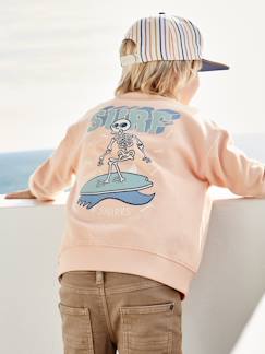 Jongenssweater met groot motief op de rug - vertbaudet enfant Jongens-Jongenssweater met groot motief op de rug