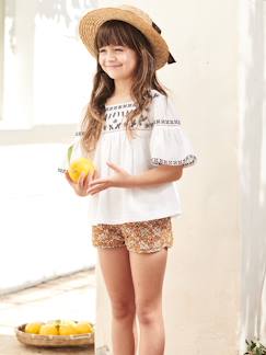 Kilt short met print voor meisjes - vertbaudet enfant Meisje-Short-Kilt short met print voor meisjes