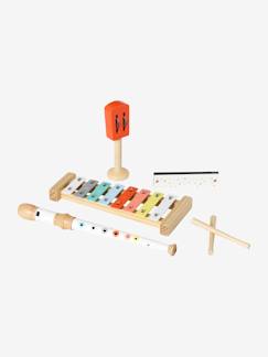 Speelgoed-Eerste levensjaren-Muziek-Set van 4 FSC® houten muziekinstrumenten