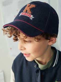 Warme fluwelen jongenspet - vertbaudet enfant Jongens-Accessoires-Muts, sjaal, handschoenen-Warme fluwelen jongenspet