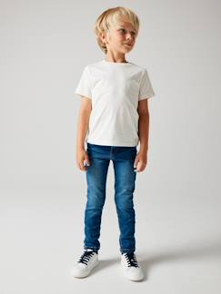 Slim fit jongensjeans Morphologik "waterless" heupomtrek SMALL - vertbaudet enfant -Slim fit jongensjeans Morphologik "waterless" heupomtrek SMALL