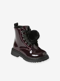 Schoenen met rits en veter voor babymeisjes - vertbaudet enfant Schoenen-Baby schoenen 17-26-Loopt meisje 19-26-Boots, laarsjes en laarzen-Schoenen met rits en veter voor babymeisjes