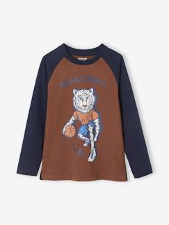 Sportief shirt tijgermotief jongens - vertbaudet enfant Jongens-Sportief shirt tijgermotief jongens