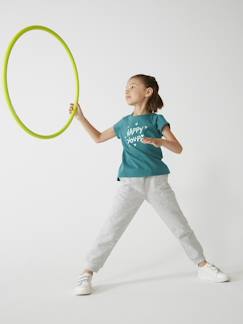 Molton joggingbroek voor meisjes - vertbaudet enfant -Molton joggingbroek voor meisjes
