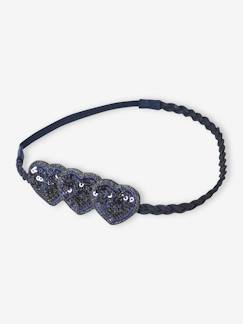 Meisjeshoofdband hartje met pailletten - vertbaudet enfant Meisje-Accessoires-Elastiekjes, haarspeldjes, heupband-Meisjeshoofdband hartje met pailletten