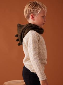 Bivakmuts dino voor jongens - vertbaudet enfant Jongens-Accessoires-Muts, sjaal, handschoenen-Bivakmuts dino voor jongens