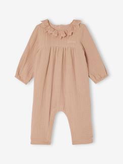 Katoenen babypakje van hydrofiel doek - vertbaudet enfant Baby-Salopette, jumpsuit-Katoenen babypakje van hydrofiel doek