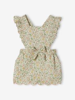 Gebloemde baby combi-short - vertbaudet enfant -Gebloemde baby combi-short
