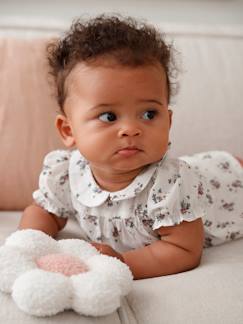 Gebloemd babyshirt met korte mouwen - vertbaudet enfant Baby-T-shirt, souspull-Gebloemd babyshirt met korte mouwen