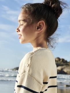 Sierlijke marinièretrui meisjes - vertbaudet enfant Meisje-Trui, vest, sweater-Trui-Sierlijke marinièretrui meisjes
