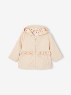 Gevoerde babyparka met capuchon - vertbaudet enfant Baby-Mantels, combipakje, engelennestje-Gevoerde babyparka met capuchon
