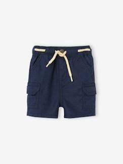 Babyshort van linnen en katoen - vertbaudet enfant Baby-Short-Babyshort van linnen en katoen