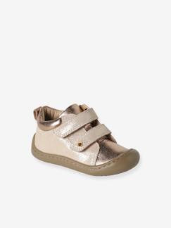 Soepele leren laarsjes voor de eerste stapjes van baby's - vertbaudet enfant Schoenen-Baby schoenen 17-26-Loopt meisje 19-26-Boots, laarsjes en laarzen-Soepele leren laarsjes voor de eerste stapjes van baby's