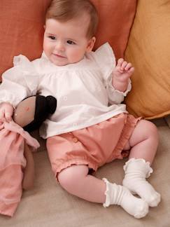 Setje met bloomer en sokjes geboorte - vertbaudet enfant -Setje met bloomer en sokjes geboorte