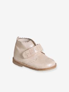 Bottines met klittenband voor baby's - vertbaudet enfant Schoenen-Baby schoenen 17-26-Loopt meisje 19-26-Boots, laarsjes en laarzen-Bottines met klittenband voor baby's