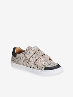 Meisjessneakers met luipaardprint - vertbaudet enfant Schoenen-Meisje shoenen 23-38-Sneakers, gympen-Meisjessneakers met luipaardprint