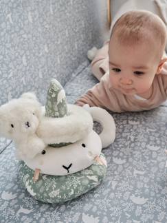 Stapelbare piramide van stof DANS LES BOIS - vertbaudet enfant Speelgoed-Eerste levensjaren-Knuffels en knuffeldoekjes-Stapelbare piramide van stof DANS LES BOIS