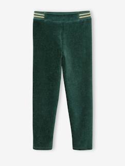Fluwelen meisjeslegging - vertbaudet enfant Meisje-Legging-Fluwelen meisjeslegging