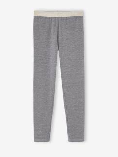 Meisjes legging met iriserende riem - vertbaudet enfant Meisje-Legging-Meisjes legging met iriserende riem