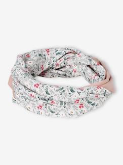 Tweekleurige omkeerbare snood voor meisjes - vertbaudet enfant Meisje-Accessoires-Tweekleurige omkeerbare snood voor meisjes