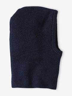 Ribgebreide bivakmuts voor jongens - vertbaudet enfant Jongens-Accessoires-Muts, sjaal, handschoenen-Ribgebreide bivakmuts voor jongens
