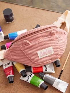 Fluwelen heuptas met kat voor meisjes - vertbaudet enfant Meisje-Accessoires-Fluwelen heuptas met kat voor meisjes