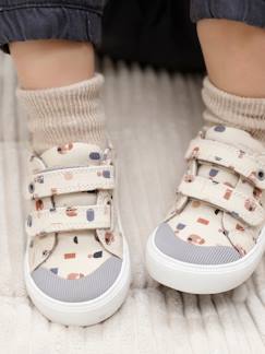 Canvast babysneakers met klittenband - vertbaudet enfant Schoenen-Jongen schoenen 23-38-Sneakers, gympen-Canvast babysneakers met klittenband