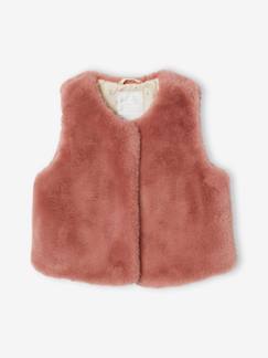 Bodywarmer van imitatiebont meisje - vertbaudet enfant -Bodywarmer van imitatiebont meisje
