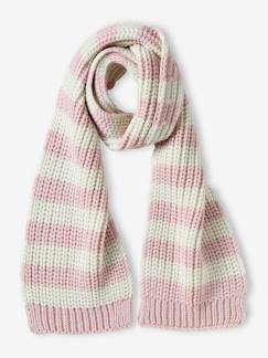 Gestreepte meisjessjaal - vertbaudet enfant Meisje-Accessoires-Gestreepte meisjessjaal