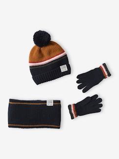 Set muts snood handschoenen/wanten 2/3 jaar - vertbaudet enfant Jongens-Accessoires-Muts, sjaal, handschoenen-Set muts snood handschoenen/wanten 2/3 jaar