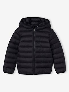 Lichte donsjas met capuchon jongen - vertbaudet enfant Jongens-Mantel, jas-Gewatteerde jas-Lichte donsjas met capuchon jongen