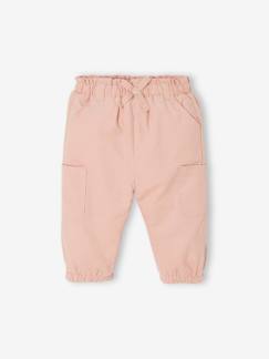 Fluwelen battlebroek met fleece voering voor baby's - vertbaudet enfant Baby-Broek, jean-Fluwelen battlebroek met fleece voering voor baby's