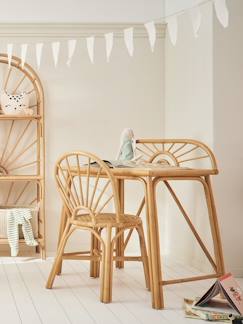 Basisbureau Soleil in rotan - vertbaudet enfant Slaapkamer en Opbergoplossingen-Slaapkamer-Bureau, tafel-Kinderbureau-Basisbureau Soleil in rotan