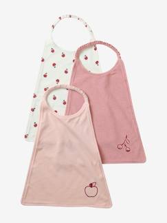 Set van 3 grote slabbetjes - vertbaudet enfant Verzorging-Baby eet en drinkt-Slabbetje-Set van 3 grote slabbetjes
