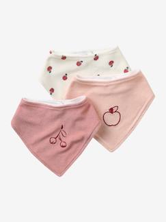 Set met 3 bandanaslabbetjes van badstof - vertbaudet enfant Verzorging-Set met 3 bandanaslabbetjes van badstof