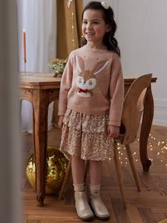 Meisjesrok met ruches met pailletten voor kerst - vertbaudet enfant Meisjesrok met ruches met pailletten voor kerst - vertbaudet enfant