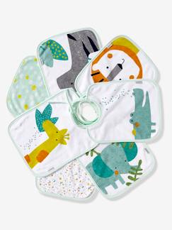 Set van 7 babyslabbetjes VERTBAUDET - vertbaudet enfant Verzorging-Baby eet en drinkt-Set van 7 babyslabbetjes VERTBAUDET