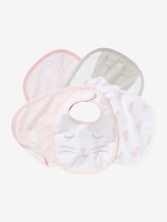 Set met 5 slabbetjes - vertbaudet enfant Verzorging-Baby eet en drinkt-Set met 5 slabbetjes