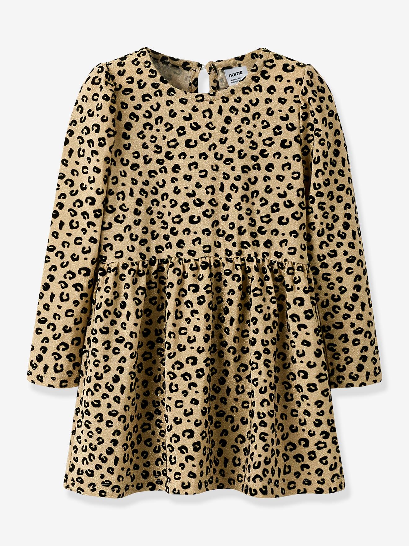 NMFREBEKKA jurk voor meisjes NAME IT bruin