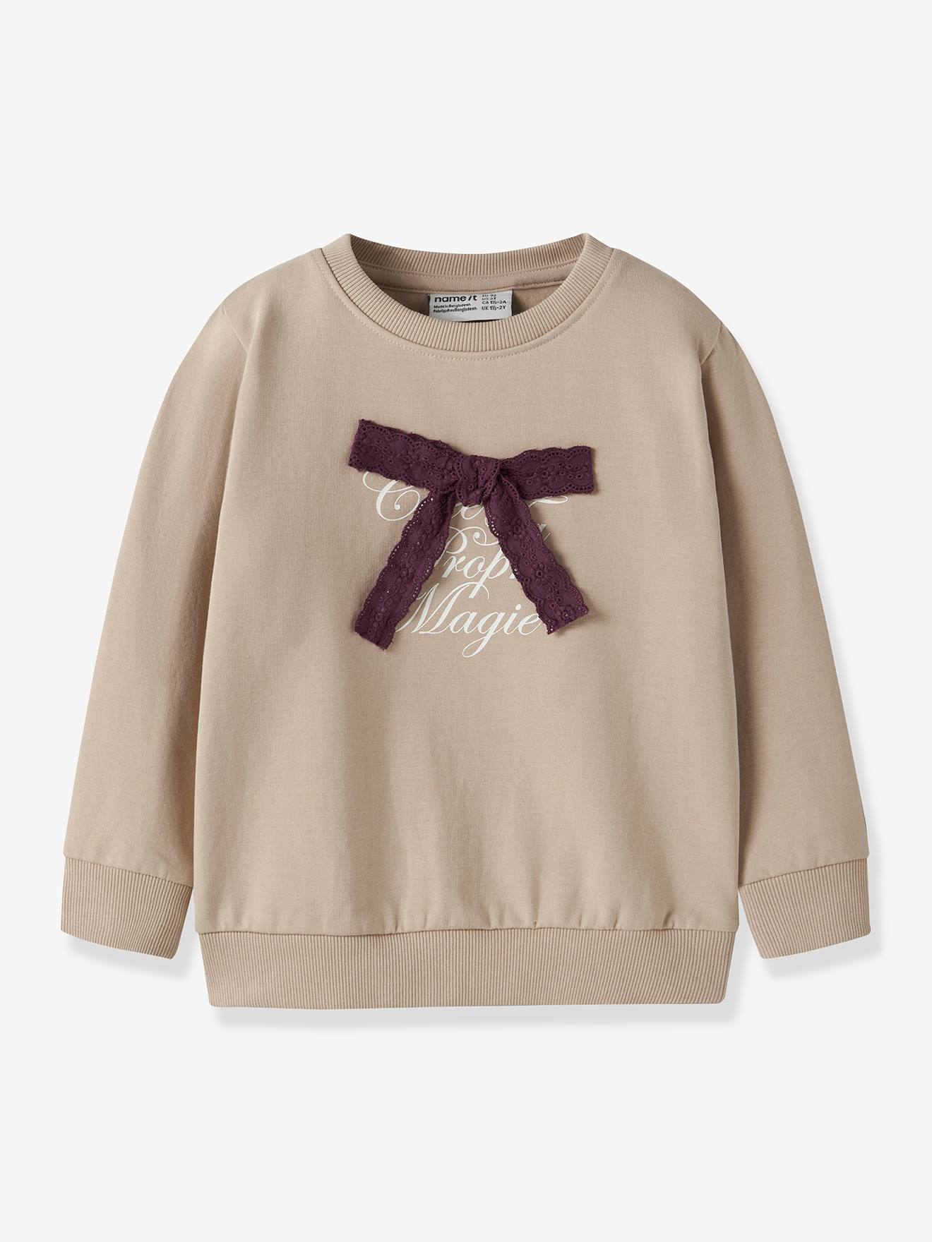 Sweater NMFSETINA meisje NAME IT beige
