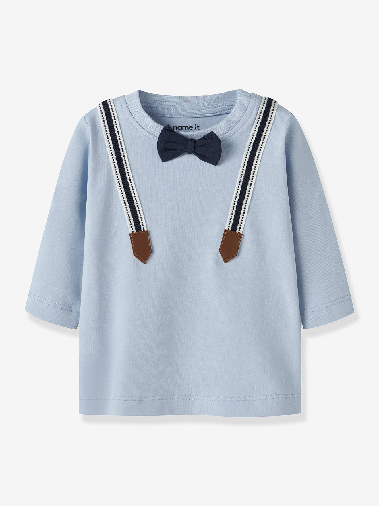 T-shirt met lange mouwen NBMRUFUS baby jongen NAME IT lichtblauw