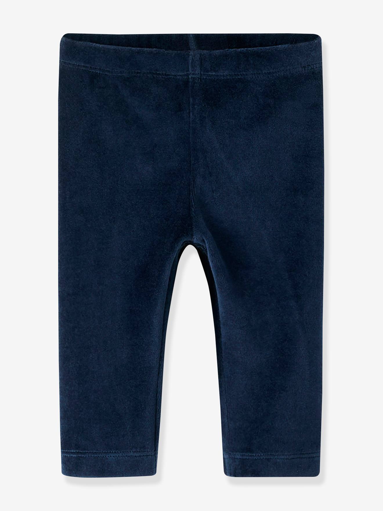 Legging en fluweel / velours NBFROXY baby meisje NAME IT marineblauw