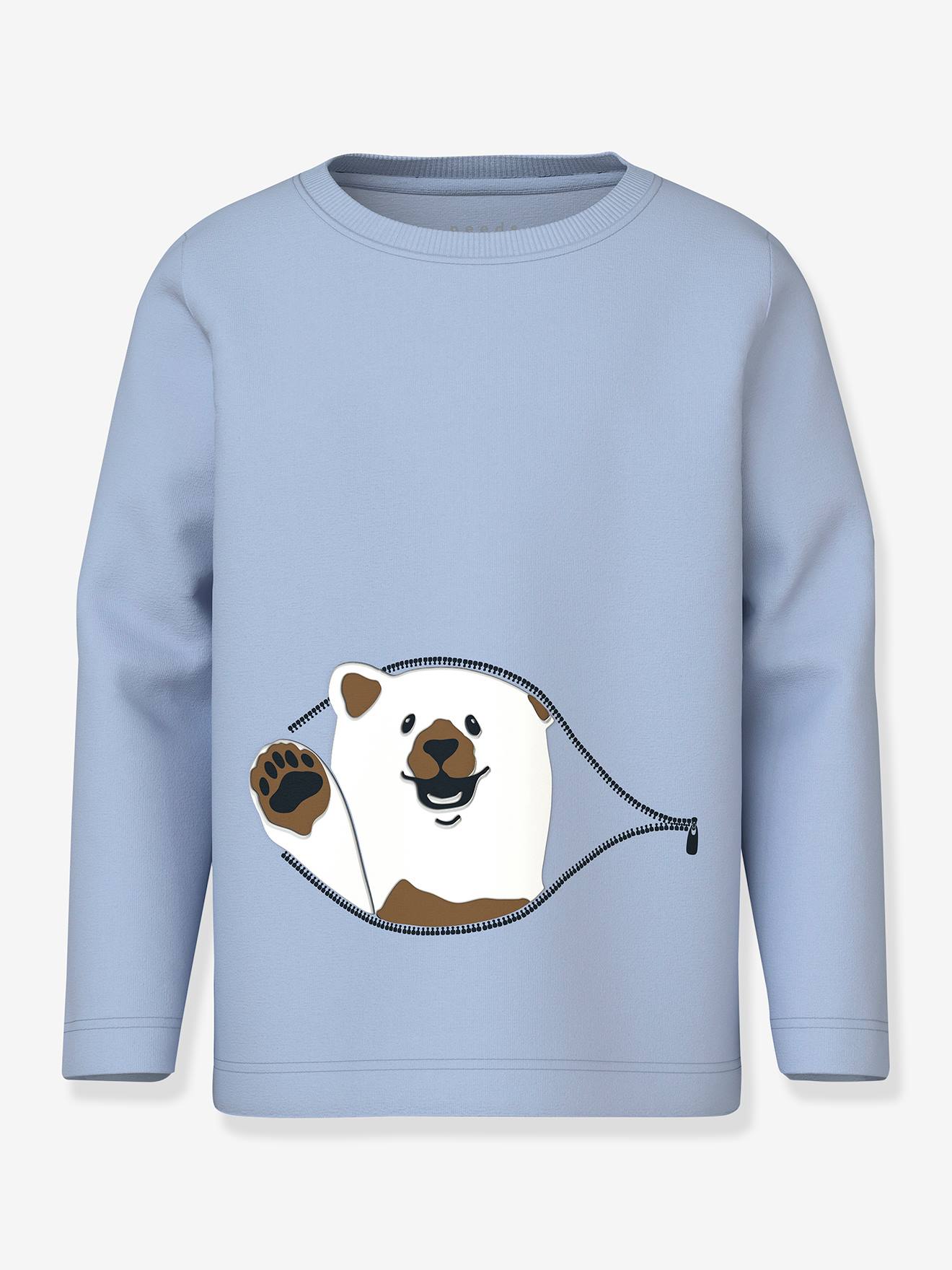 T-shirt met lange mouwen NMMVUX jongen NAME IT lichtblauw