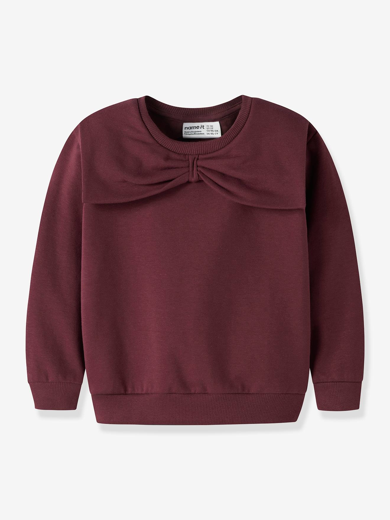 NAME IT NMFSOVEA sweater voor meisjes bordeauxrood