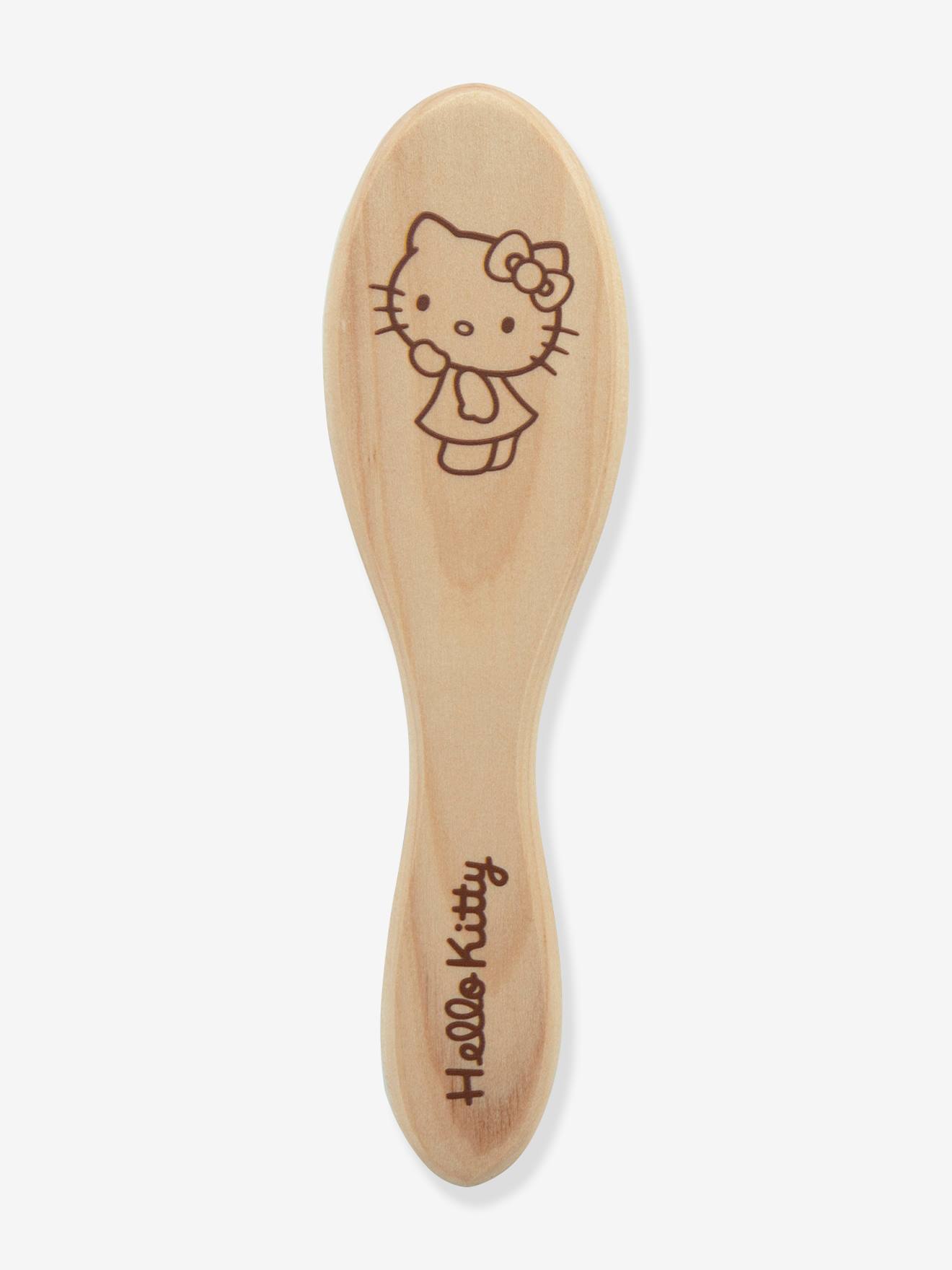 HELLO KITTY houten babyborstel bruin