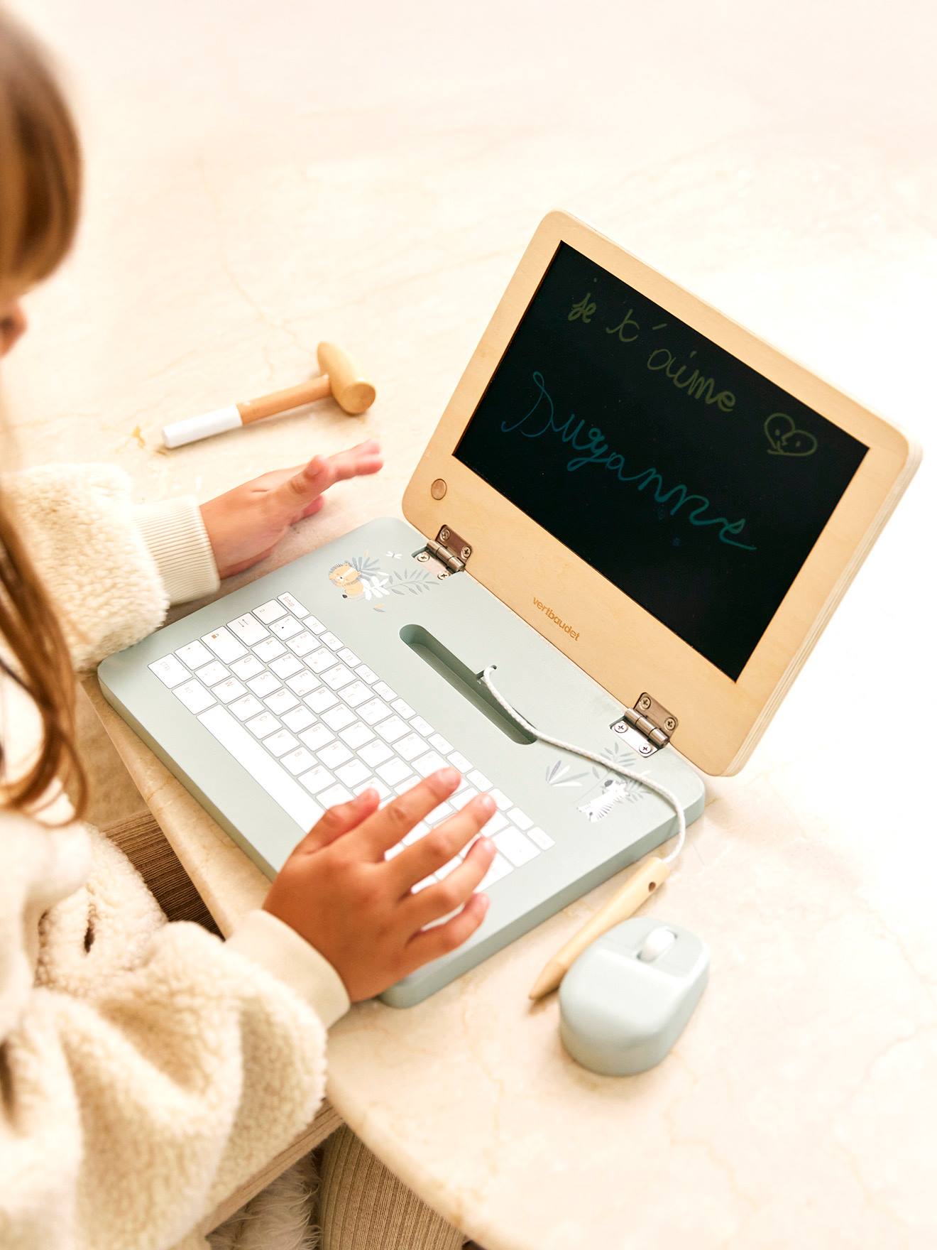 Computer met magisch scherm van FSC®-hout TANZANIE hout afbeelding