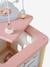 Grote houten activiteitenkubus Beige LOVELY FARM+blauw+roze+Tanzania - vertbaudet enfant 