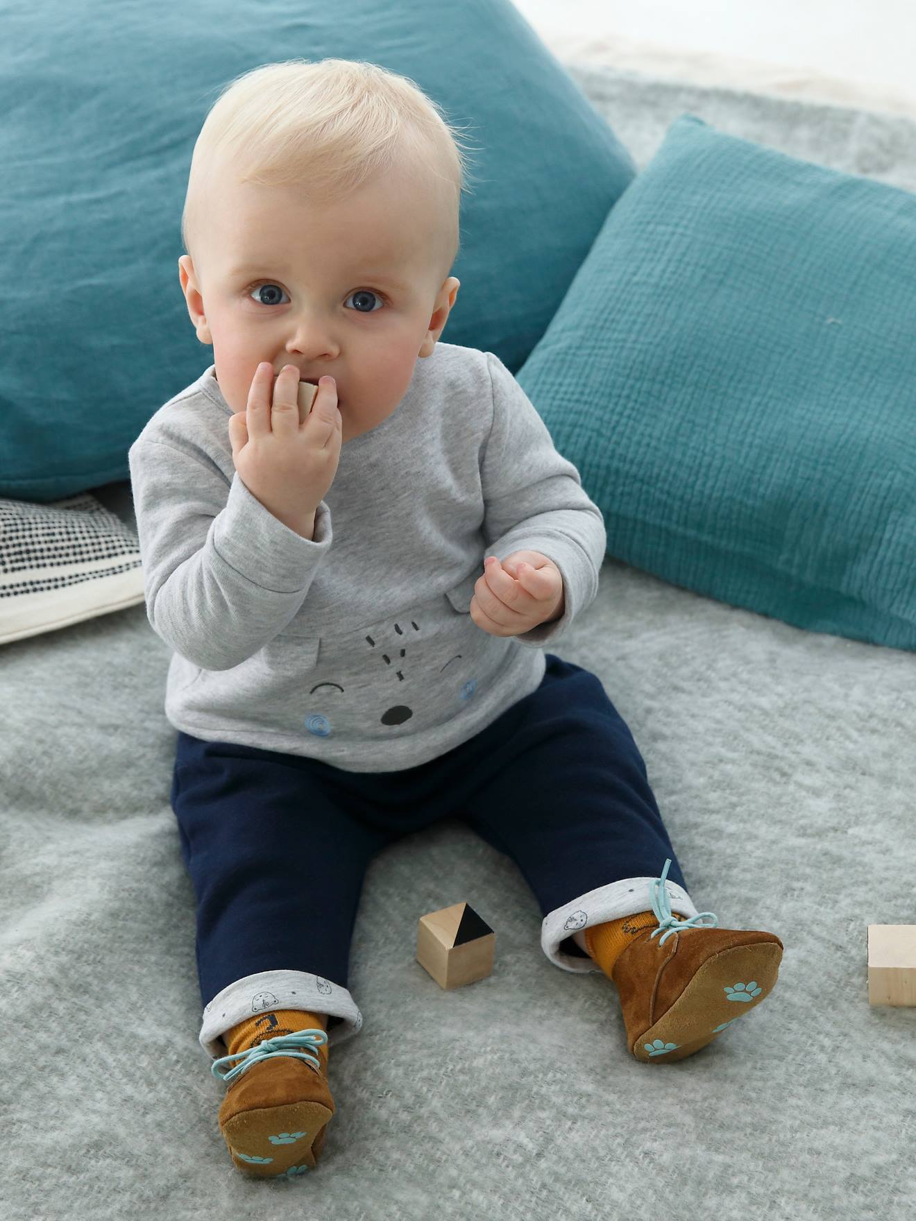 Set sweater + broek voor baby inkt