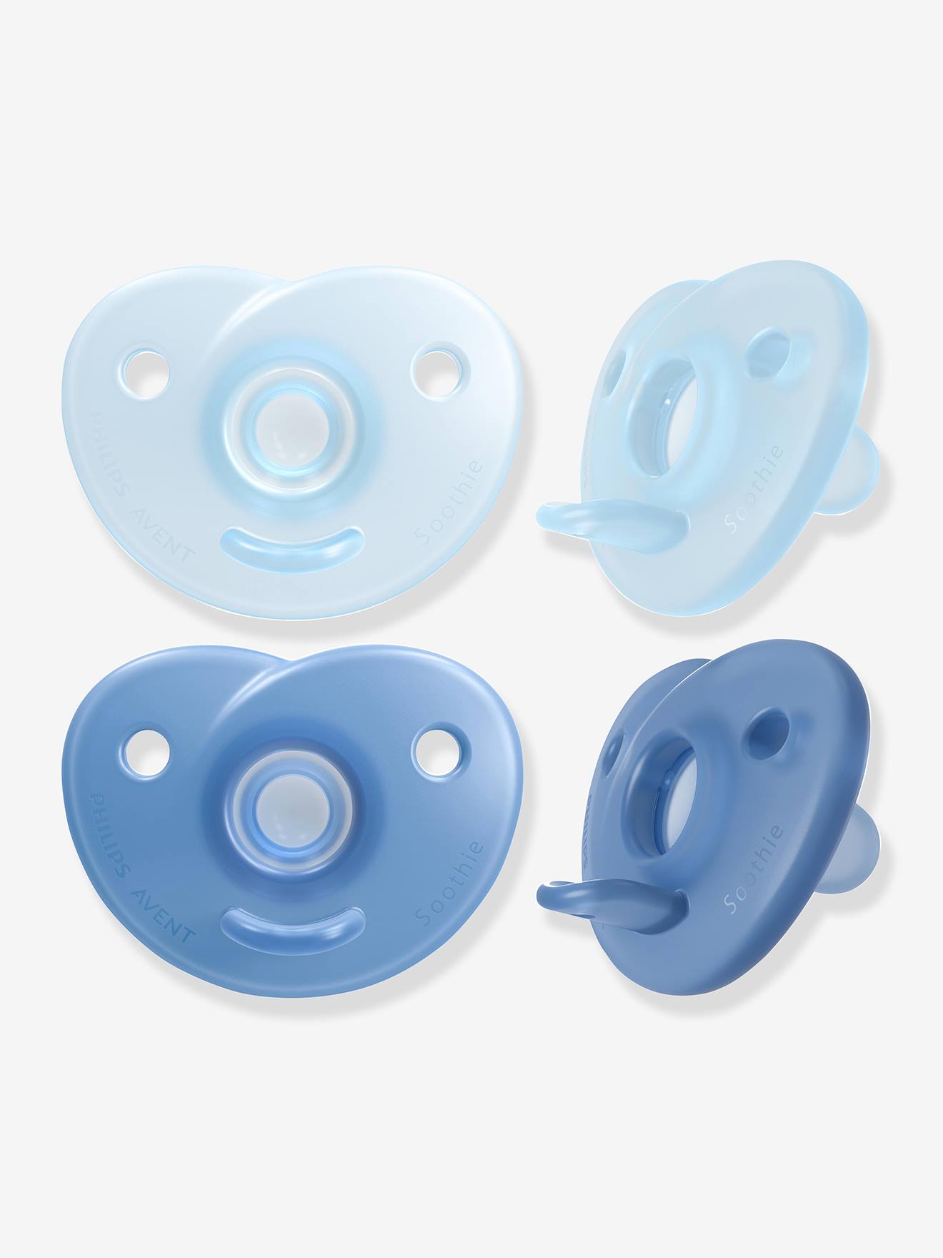 Soothies fopspenen 0-6M x2 PHILIPS AVENT blauw